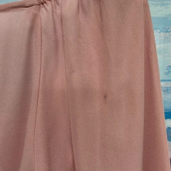 WAYF Blush Pink Smocked Blouse -M (not bright pink like stock photo-spot on bk) - Picture 5 of 5